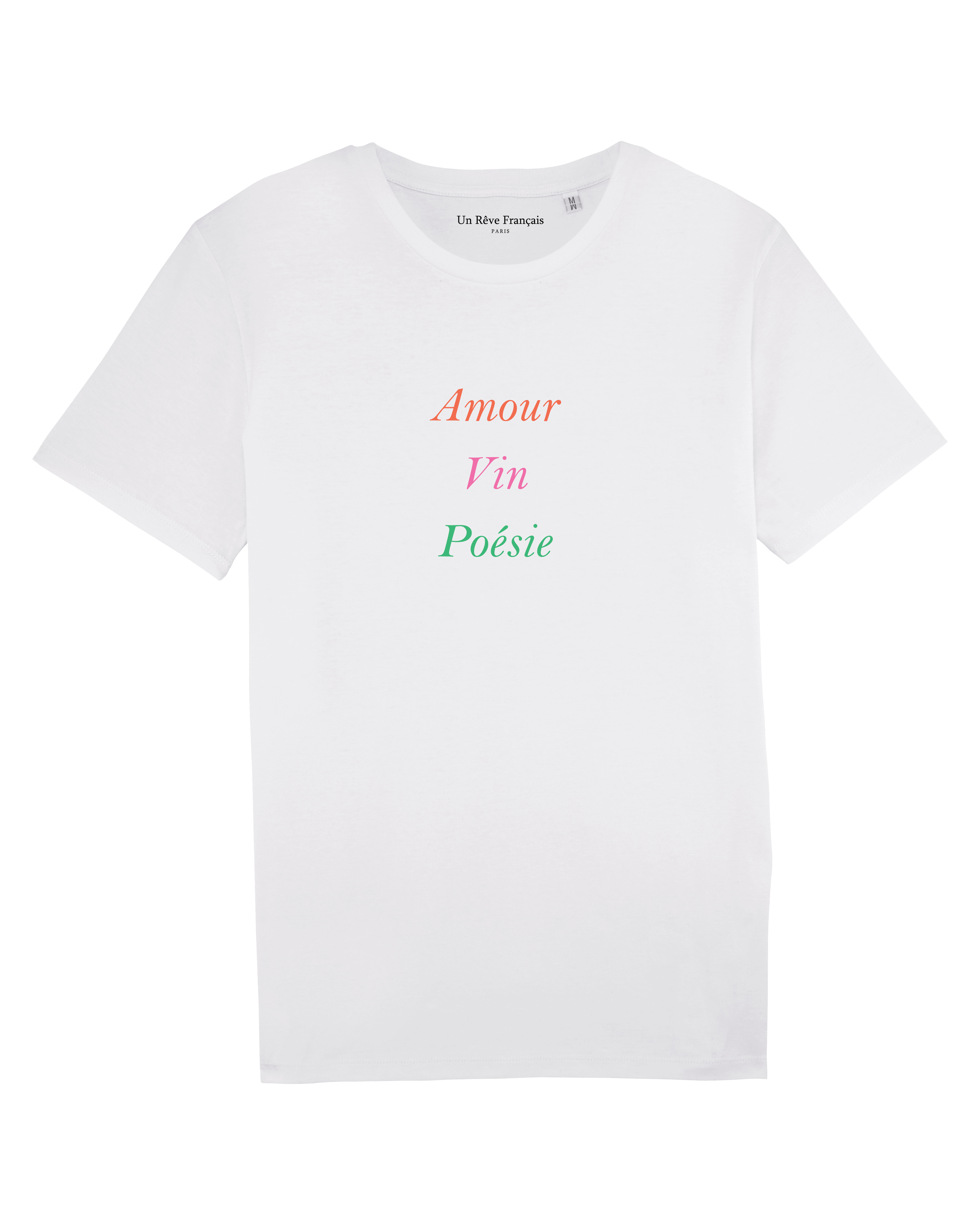 T-shirt "Amour vin poésie"