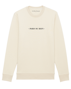 Sweatshirt "Paris ou rien"